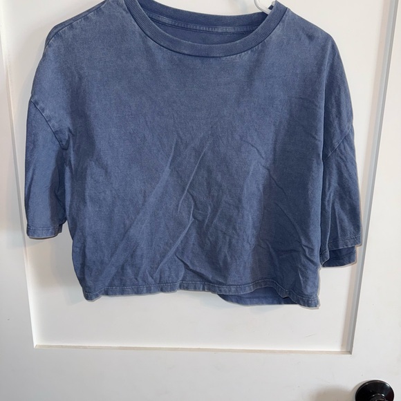 Colsie Short Sleeve Blue Tee - Picture 1 of 4